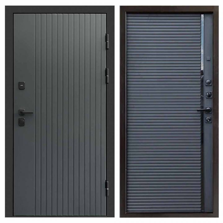 Входная дверь Termo-door Твист Грей BLACK Porte black