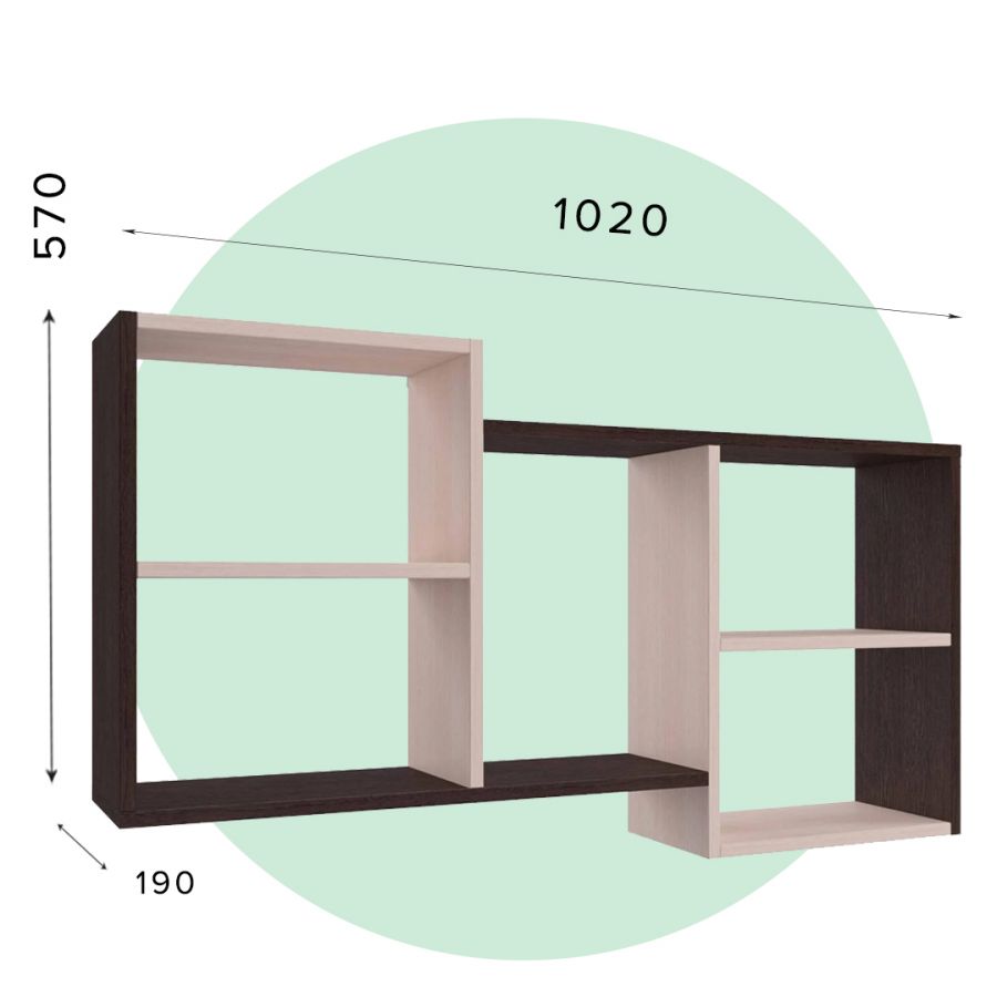 Полка навесная П-22