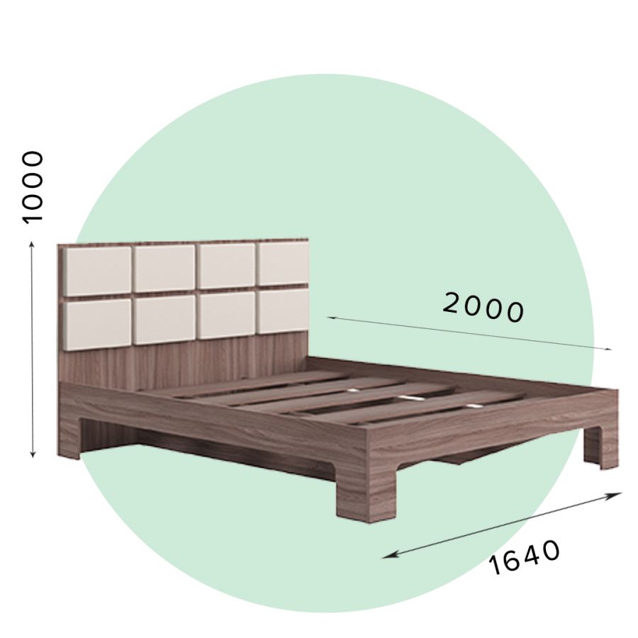КР12 Кровать "СОНАТА" ЛДСП