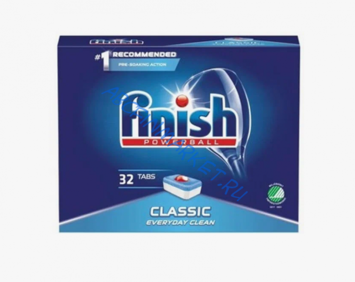 FINISH Classic 32 шт таблетки для посудомоечной машины
