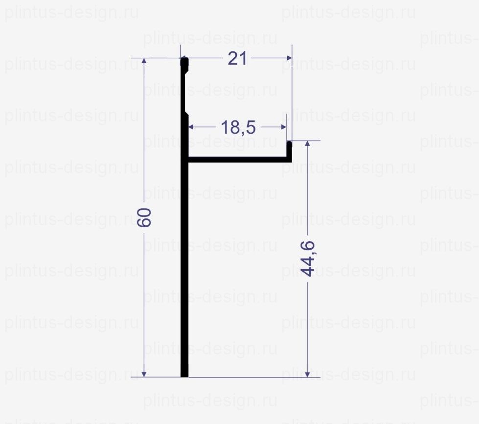 SC 1811 теневой плинтус Line Art