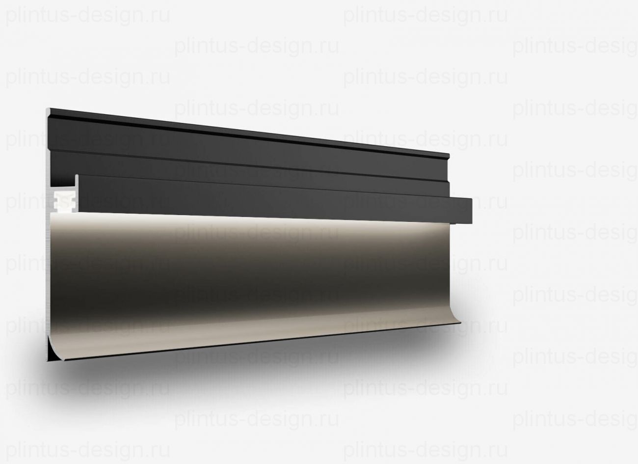 SC 9017 теневой радиусный плинтус Line Art