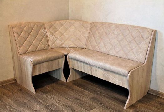 Кухонный уголок Барон 2 (скамья), дуб сонома/экокожа бежевая