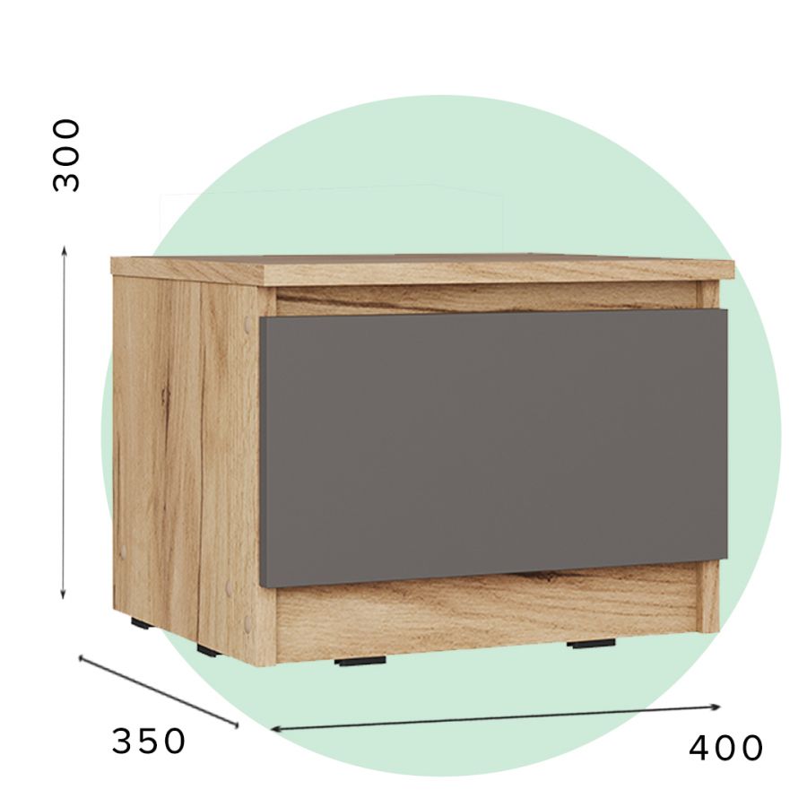 ТП-37 Тумба прикроватная "СИТИ"