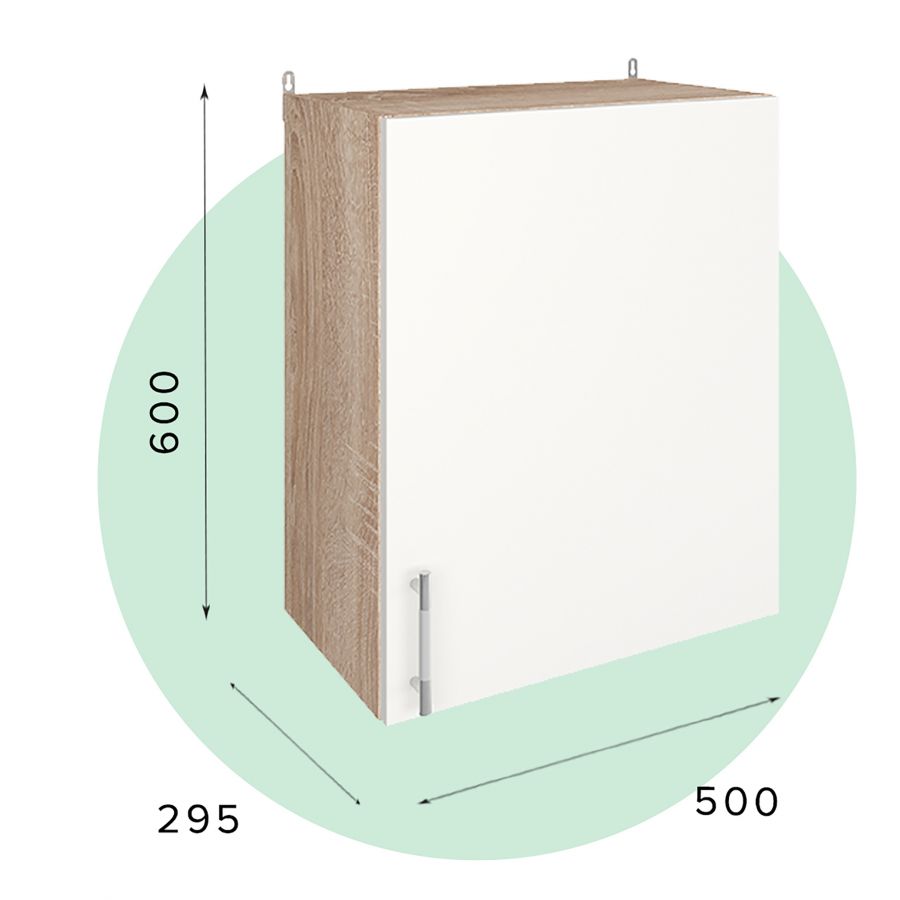 МС Легенда 10 Шкаф х500 с 1 фасадом
