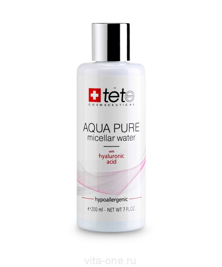 Мицеллярная вода с гиалуроновой кислотой (AQUA PURE Micellar water) Tete cosmeceutical (Тете косметик) 200 мл