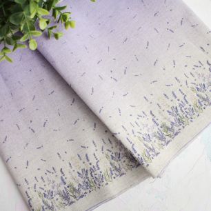 Полулен - Бордюр Лаванда на сиреневом 25*75 limit