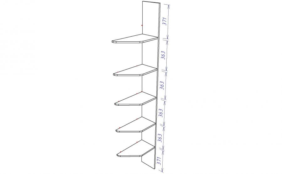 Полка открытая "Денвер"