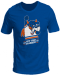 Футболка "New York Islanders Mascot" печать (подростковая), синяя