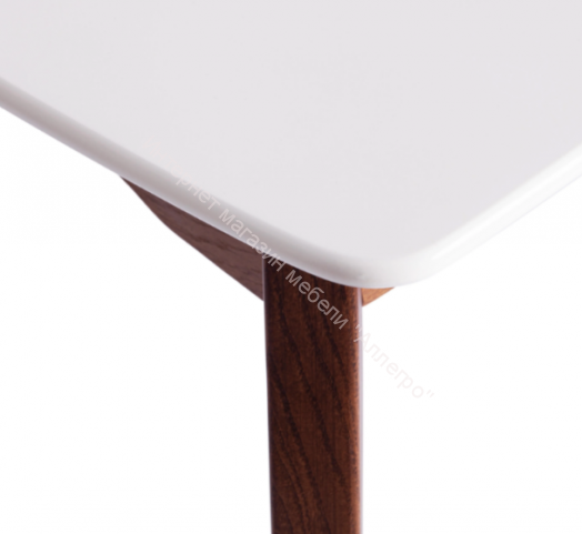 Стол CATERINA	бук, мдф, 100+30x70x75, коричневый, белый