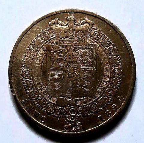 1/2 кроны 1824 Великобритания AUNC- XF