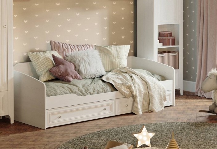 Кровать с ящиками "Клер" *900