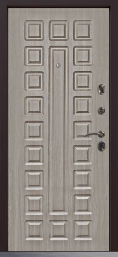 Входная дверь Command Doors Графит 01 Белая лиственница