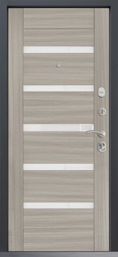 Входная дверь Command Doors Графика Царга Лиственница белая