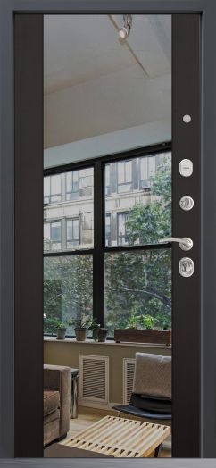 Входная дверь Command Doors Классика Зеркало Венге