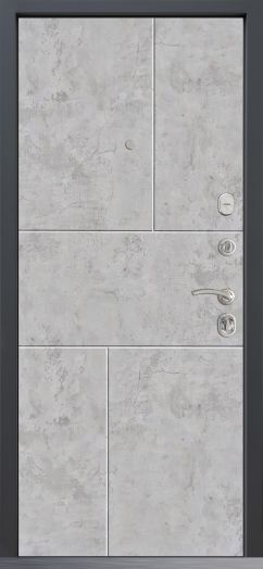 Входная дверь Command Doors Техно 38 Бетон молочный