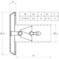 Форсунка всасывающая регулируемая Flexinox 87198029, под бетон