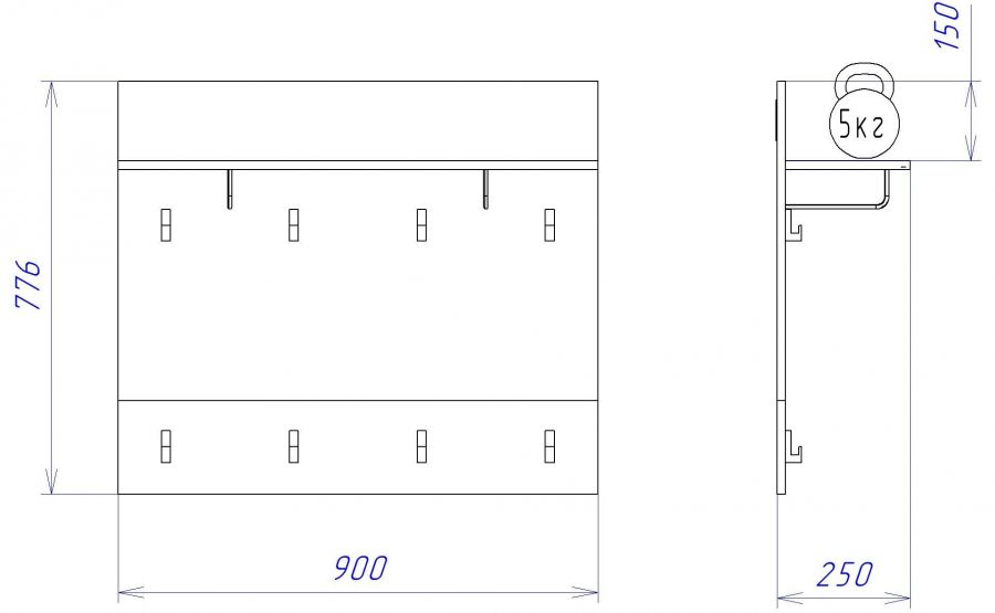 Вешалка ПХ-10 "Хана"