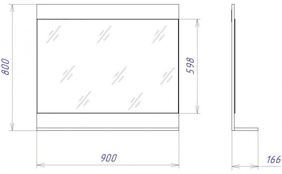 Зеркало ПХ-8 "Хана"