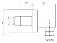 Шланговое подключение Bossini V00240 схема 2