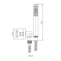 Душевой гарнитур Bossini Zen C5400 схема 3