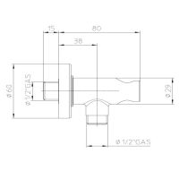 Душевой гарнитур Bossini Syncronia 6 режимов C12 схема 16