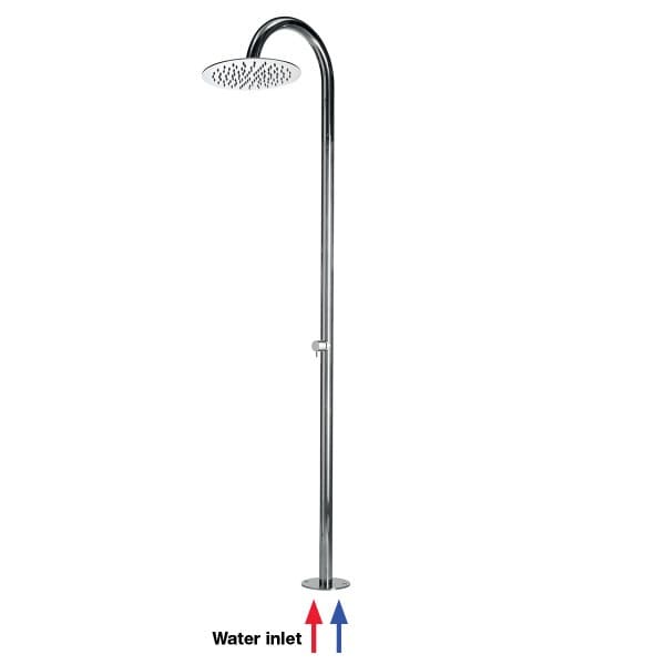 Изображение Душевая колонна с круглым верхним душем Bossini Tetis с прогрессивным смесителем L0039