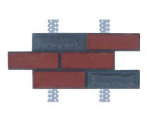 Бетонный сайдинг панель-вилка «Ростовский камень» (гладкая) с оцинкованными закладными для фасада дома