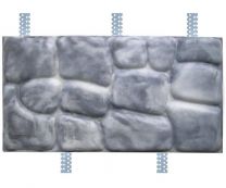 Бетонная цокольная плитка «Голыш» с оцинкованными закладными