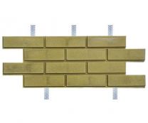 Бетонный цокольный сайдинг «12 кирпичей» с оцинкованными закладными