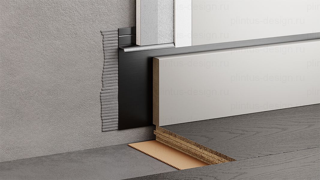 FD-01 скрытый плинтус чёрный