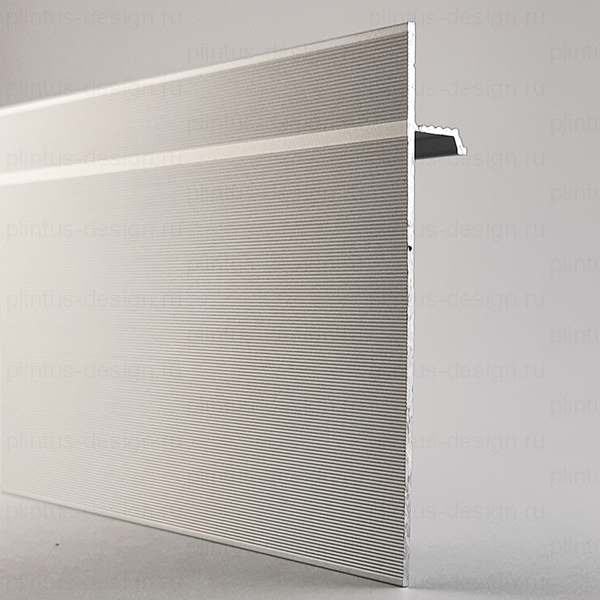 FD-01 скрытый плинтус серебро матовый