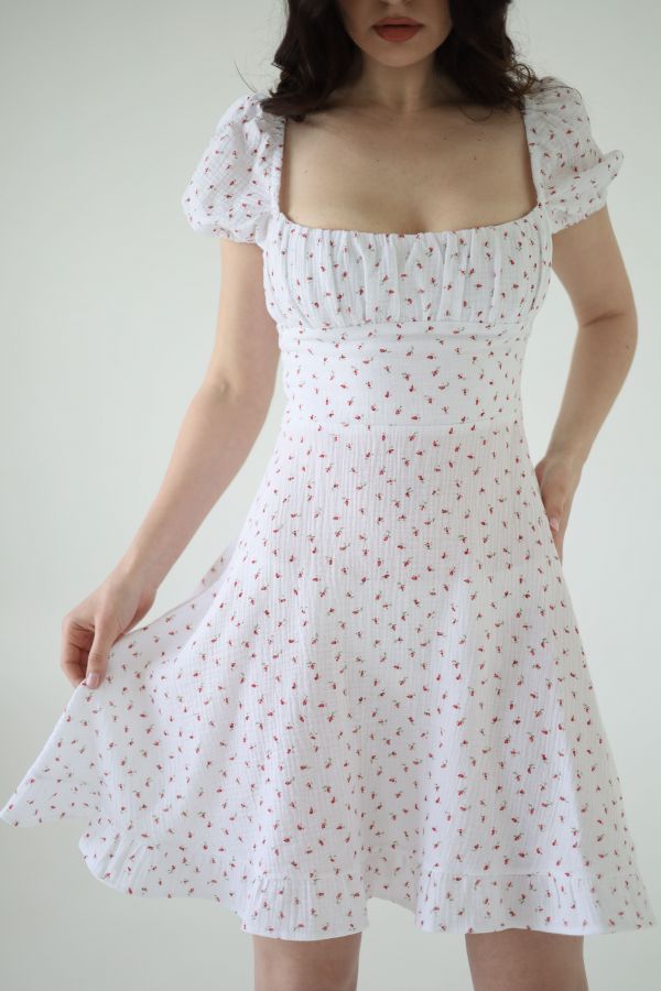 Платье Tenere из муслина в цветочек