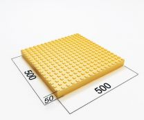 Тактильная плитка с квадратными рифами 500х500