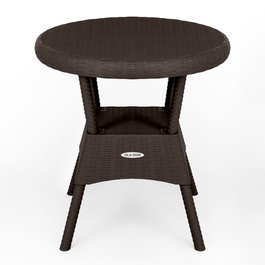 ЭКР-004 Стол круглый Rattan Шоколад