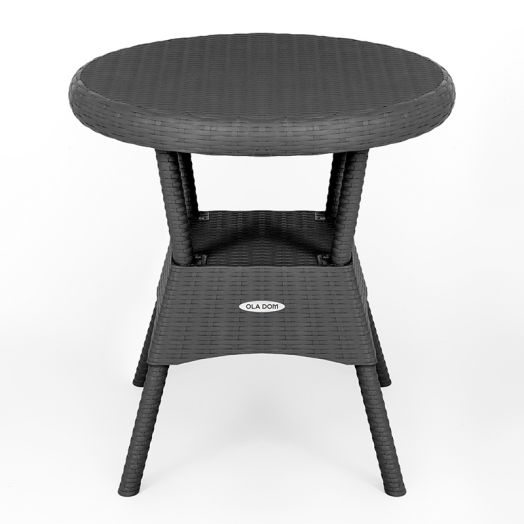 ЭКР-003 Стол круглый Rattan Антрацит
