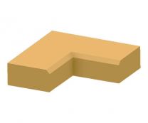 Парапет кирпичный угловой внутренний (в 12 кирпича)