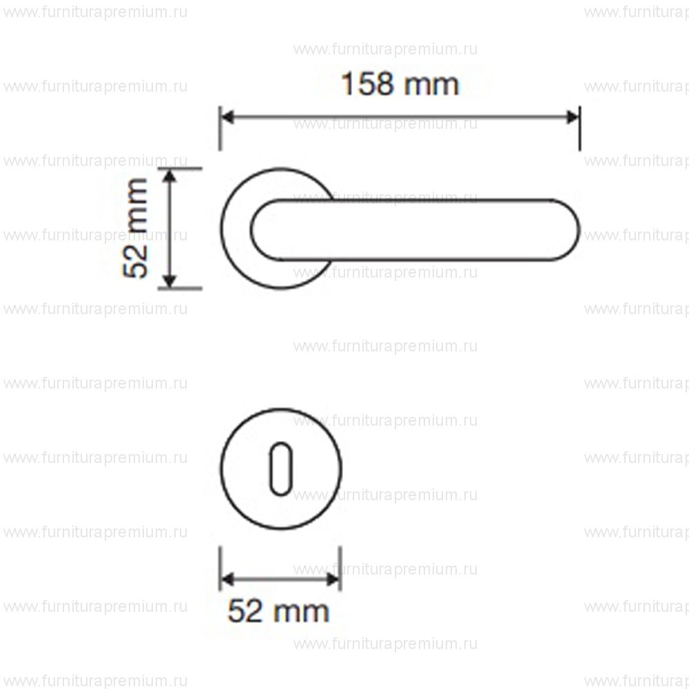 Ручка Linea Cali  Luce 1446 RO 023