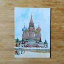 Открытка «Собор Василия Блаженного»