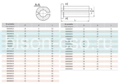 Втулка переходная 1226-25-16-50 Bison Bial