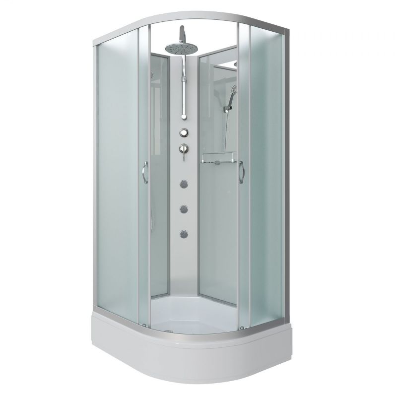 Душевая кабина Niagara NG-33094-14LBKTG 100х90 средний поддон