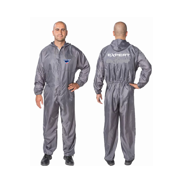 Solid Polyester Spray Coverall (L) - комбинезон малярный, полиэстер, серый