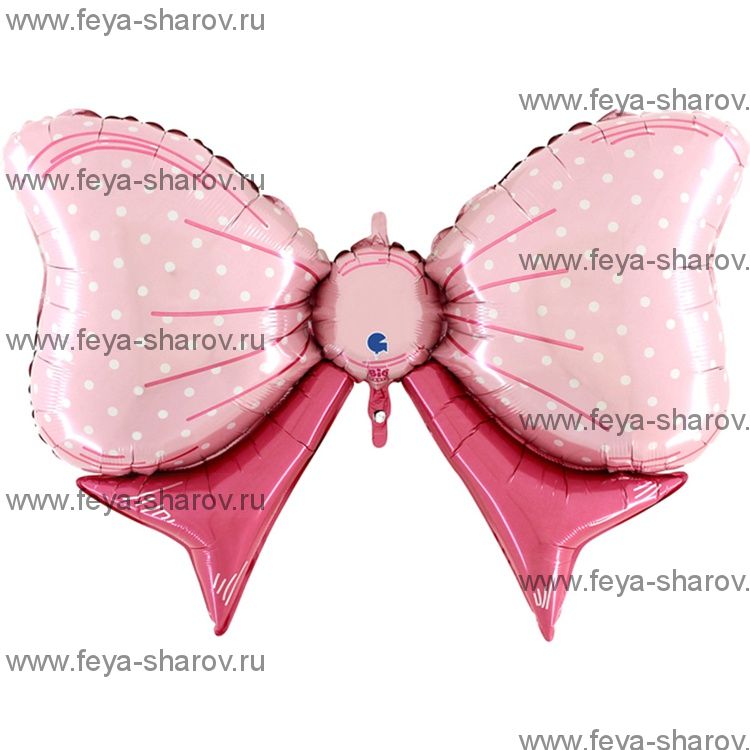 Бант розовый 109 см