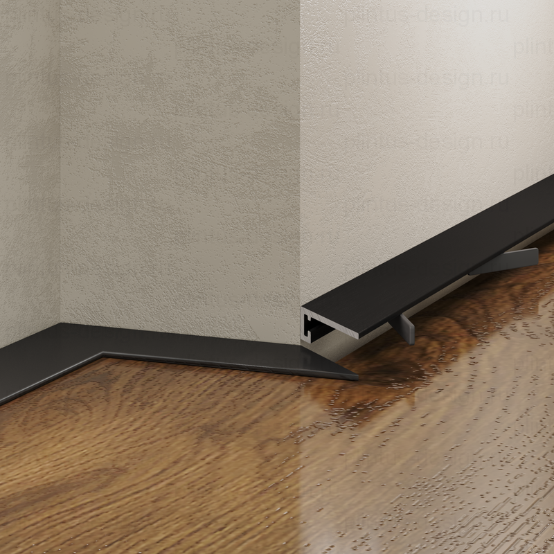 Микроплинтус Micro 15 Classic Laconistiq чёрный