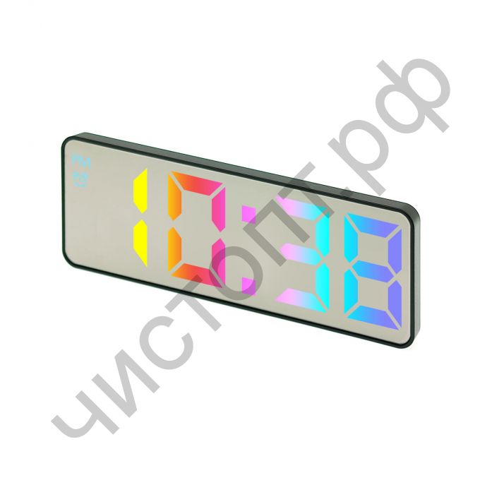 Часы  эл. сетев. VST898С RGB (без блока) (5В)