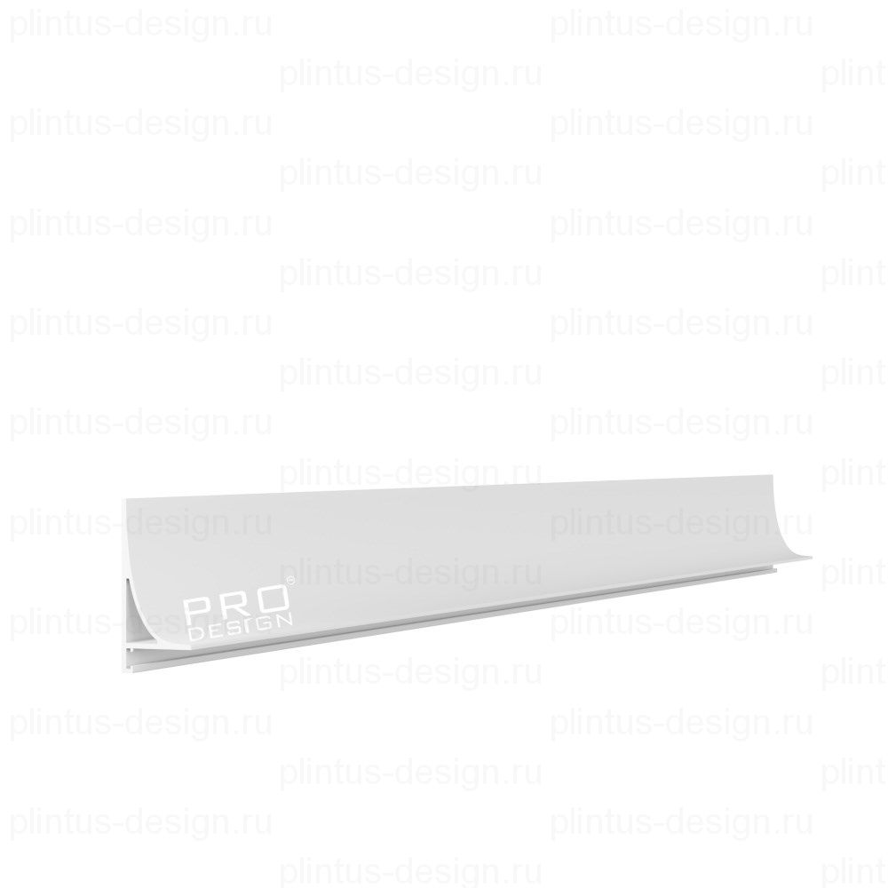 Corner L 584 Pro Design щелевой плинтус белый муар