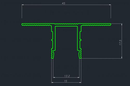 Декоративный стеновой профиль Pro Design 534 Черный