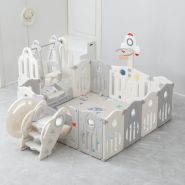 Манеж Unix Kids Supreme Space 160x160 Grey с качелями PPSUSP12GRYSW