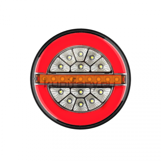 Правый задний светодиодный фонарь габариты, поворотники, задний ход на прицеп, грузовик, фуру 140*140*34мм 140108PDR-R-8KP