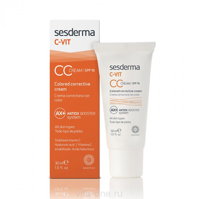 C-VIT CC Cream SPF 15 – Крем корректирующий тон кожи СЗФ 15 с витамином С Sesderma (Сесдерма) 30 мл